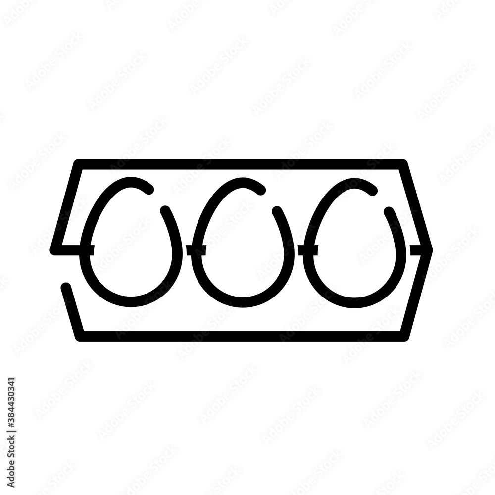 eggs nutritive food line style icon