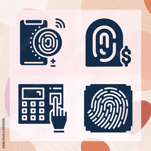 Simple set of disclose related filled icons