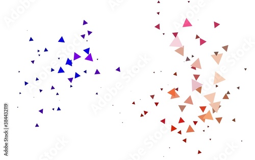 Light Multicolor  Rainbow vector texture in triangular style.