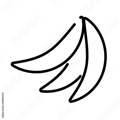 fresh bananas fruits line style icon © Gstudio