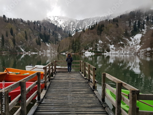 Borcka  Artvin  Turkey - lake and mountains