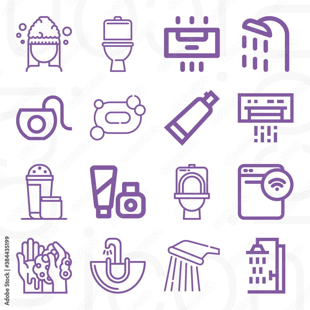 16 pack of going under lineal web icons set 16 pack of going under lineal web icons set