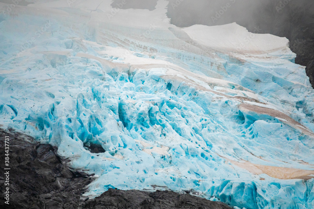 Glaciers of Alaska on the top of the mountains Glaciers of Alaska on the top of the mountains