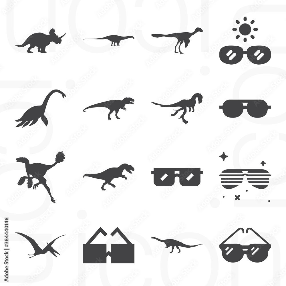 16 pack of eased  filled web icons set