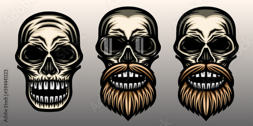 Skull head vector illustration