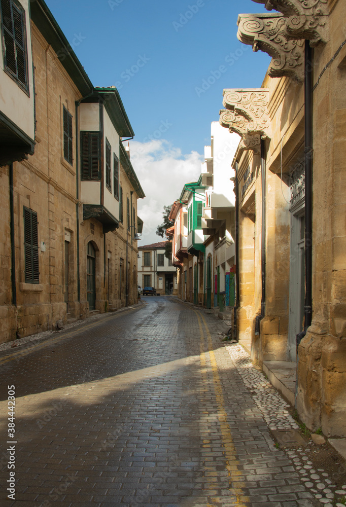 Naklejka premium street in the old town