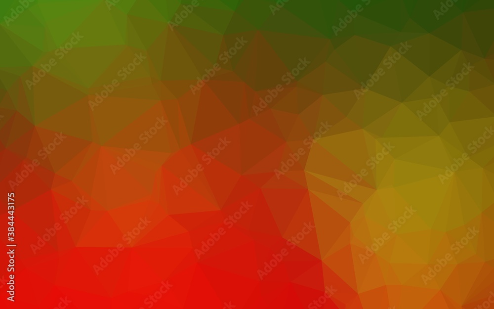 Fototapeta premium Light Green, Red vector abstract mosaic pattern.