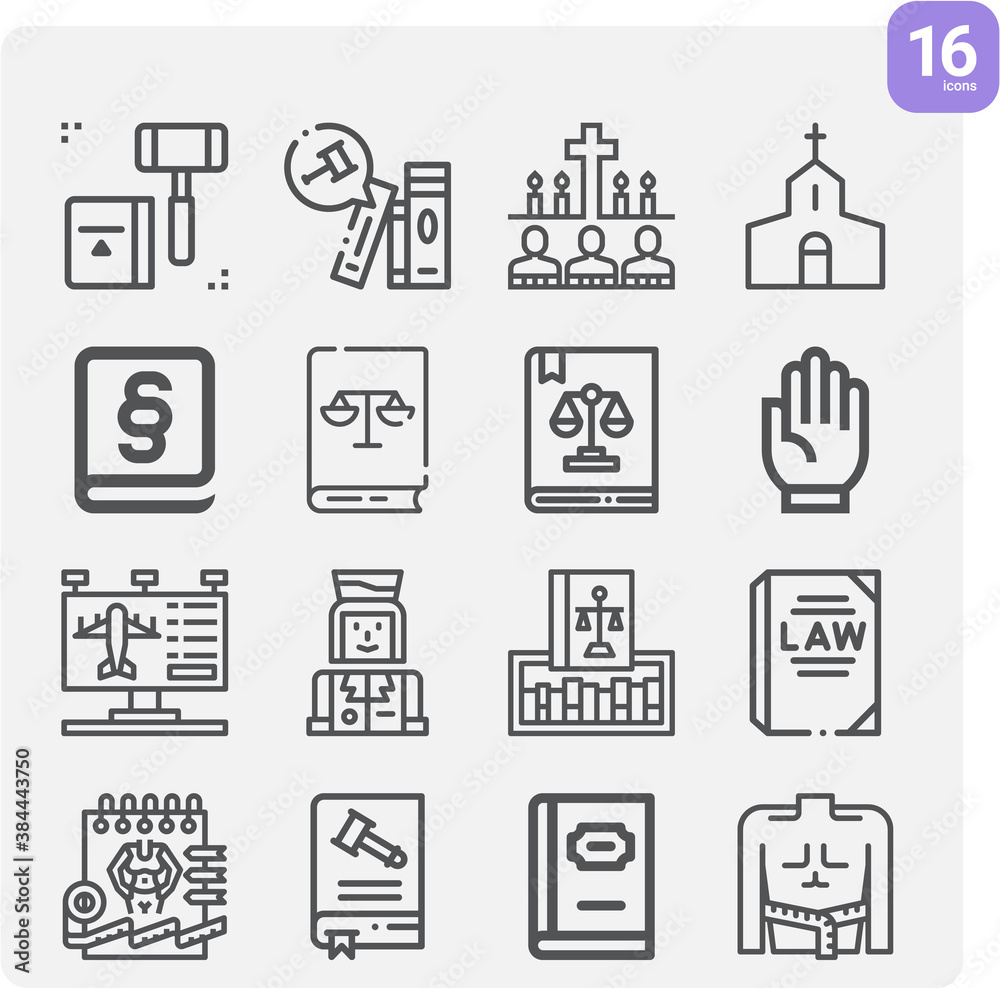Simple set of exodus related lineal icons. Simple set of exodus related lineal icons.