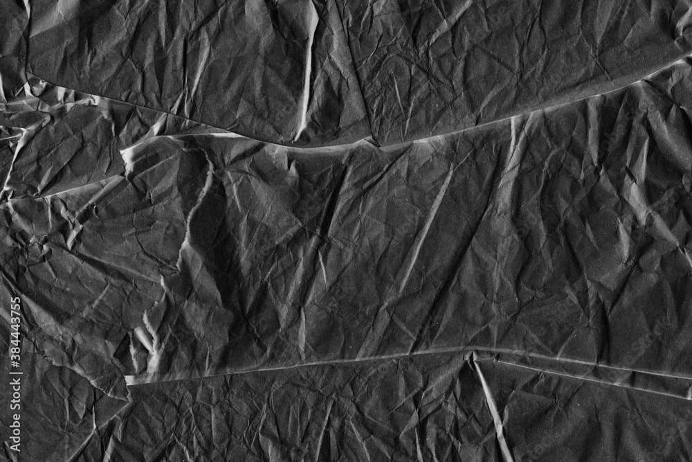 Black vintage and old looking crumpled paper background. Retro ...