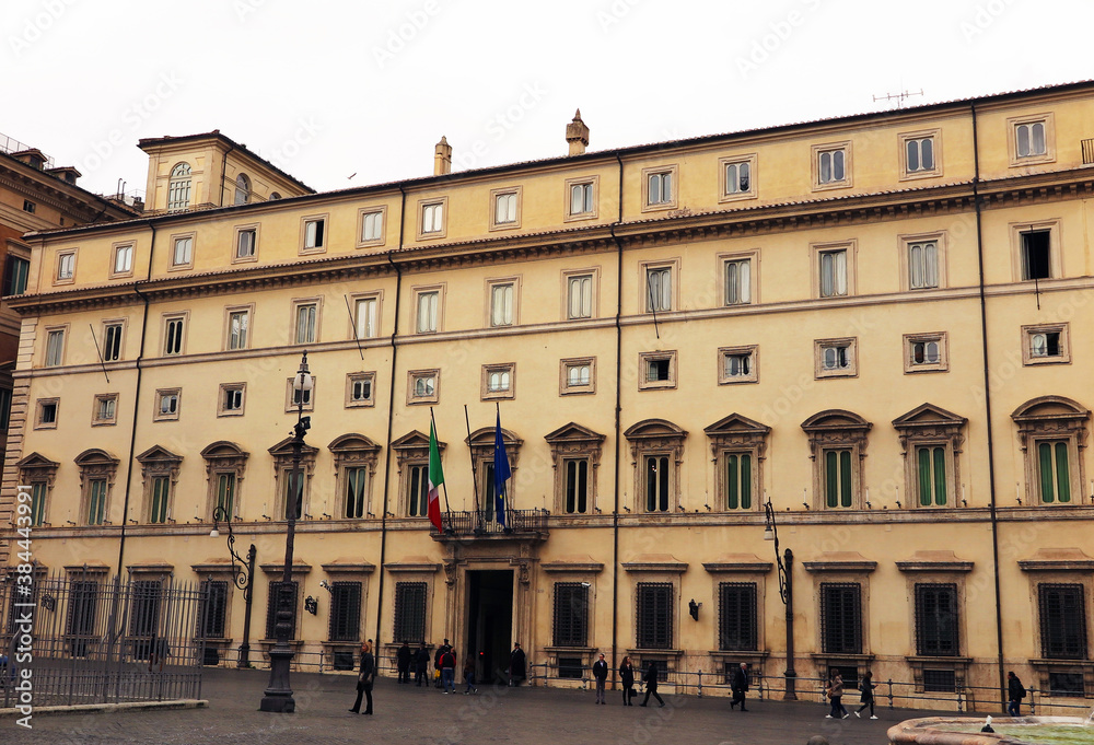 Naklejka premium Roma, Palazzo del consiglio dei Ministri (Palazzo Madama)