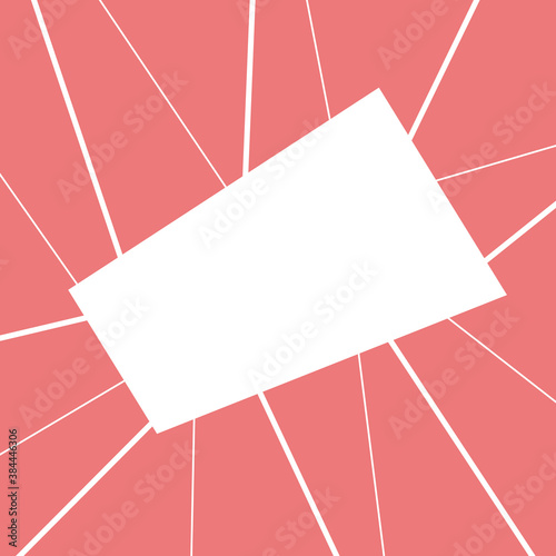 Abstract striped geometric background. Banner, post, advertisement.  Pink and white. Vector illustration.