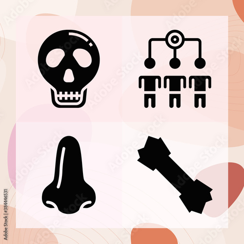 Simple set of philosophy related filled icons