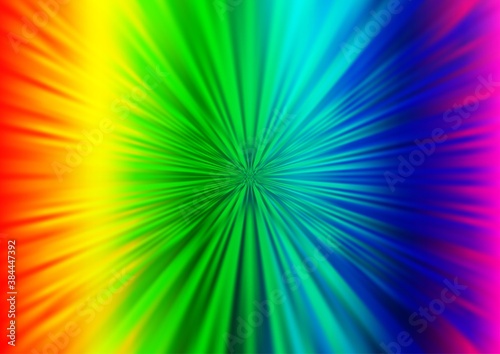 Light Multicolor  Rainbow vector abstract background.
