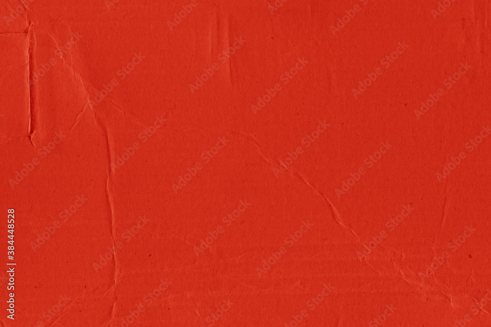 A red vintage rough sheet of carton. Recycled environmentally friendly ...