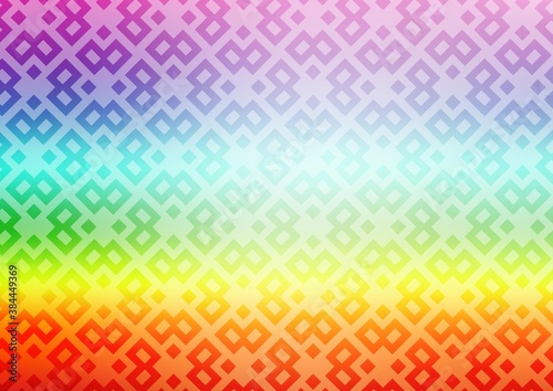 Light Multicolor, Rainbow vector cover in polygonal style.