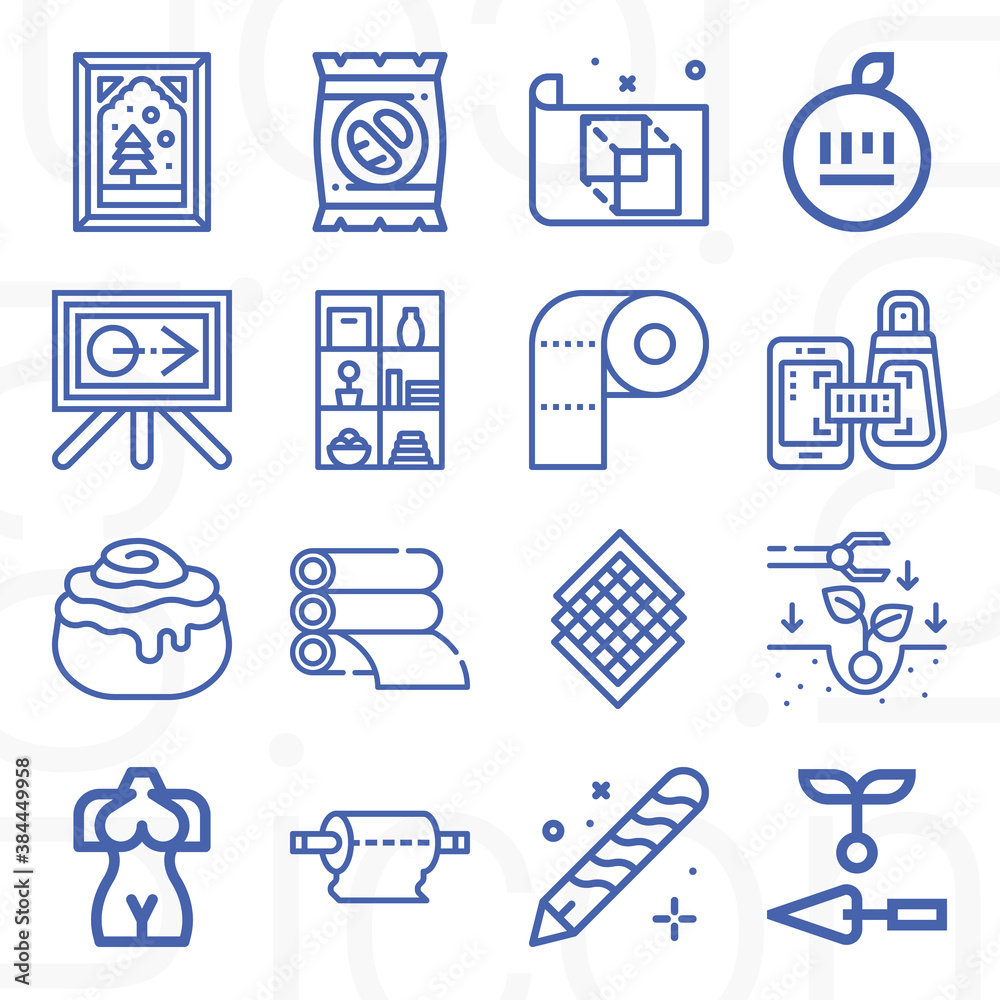16 pack of exhibition lineal web icons set 16 pack of exhibition lineal web icons set
