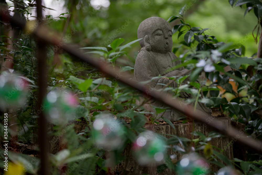 Fototapeta premium お地蔵様と風鈴