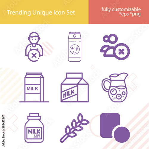 Simple set of take out related lineal icons.