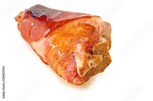 Canvas Print tasty smoked pork leg