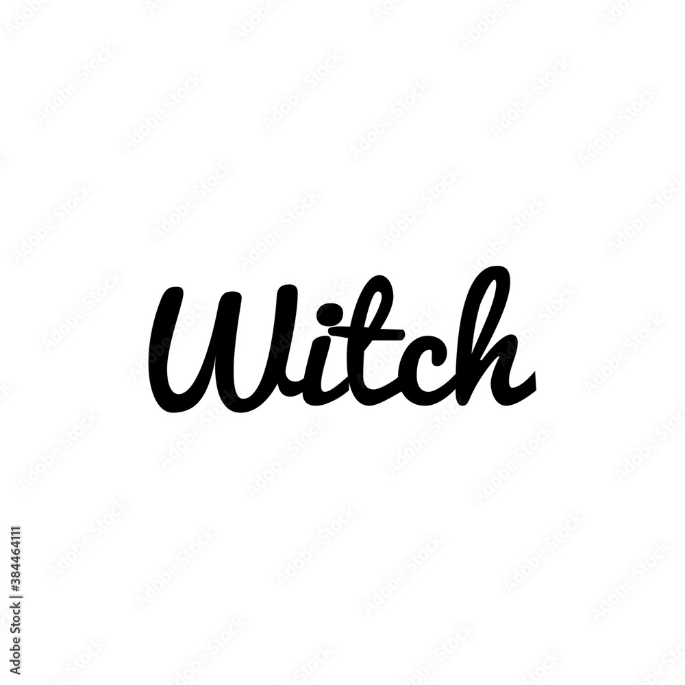Halloween sign word illustration for design/to print