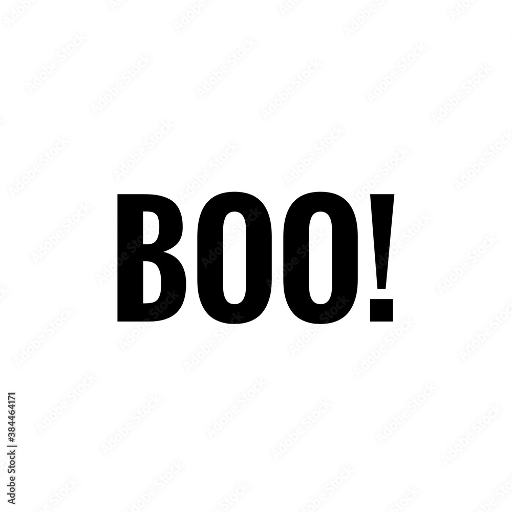 Halloween sign word illustration for design/to print