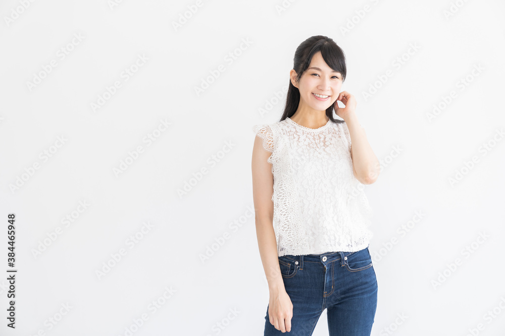 笑顔の女性 笑顔の女性