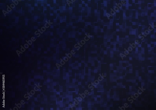 Dark BLUE vector cover in polygonal style. © Dmitry