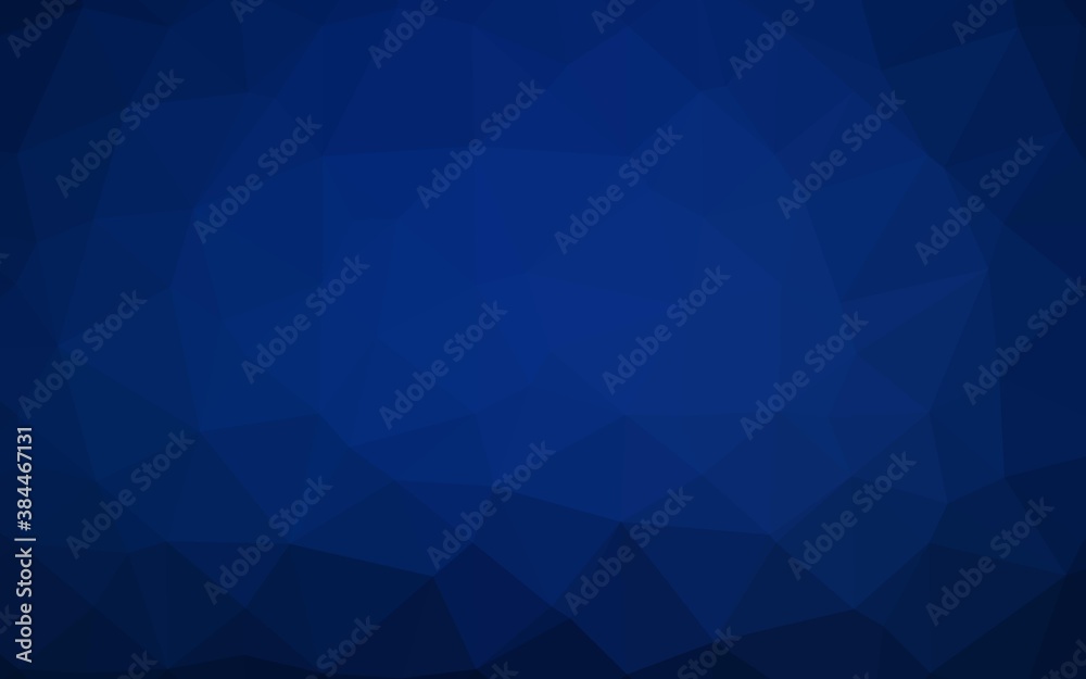 Dark BLUE vector polygonal pattern. Dark BLUE vector polygonal pattern.