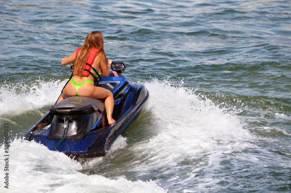 Obraz premium Jetski action