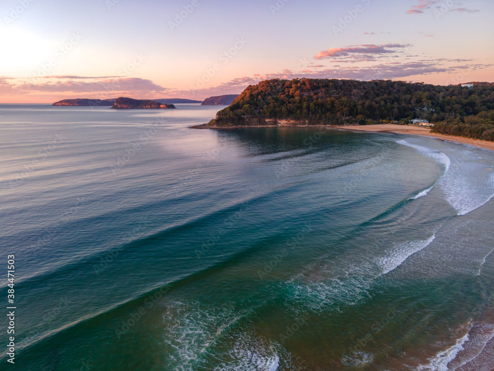Fototapeta premium Aerial Sunrise Seascape