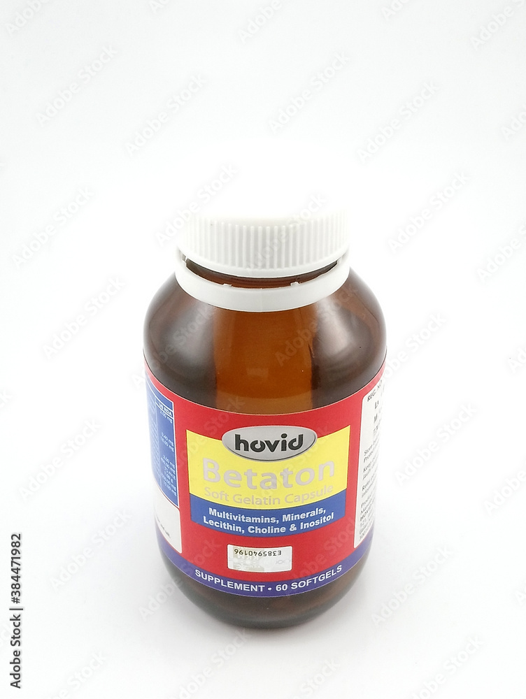 Hovid betaton soft gelatin capsule in Manila, Philippines Stock Photo ...
