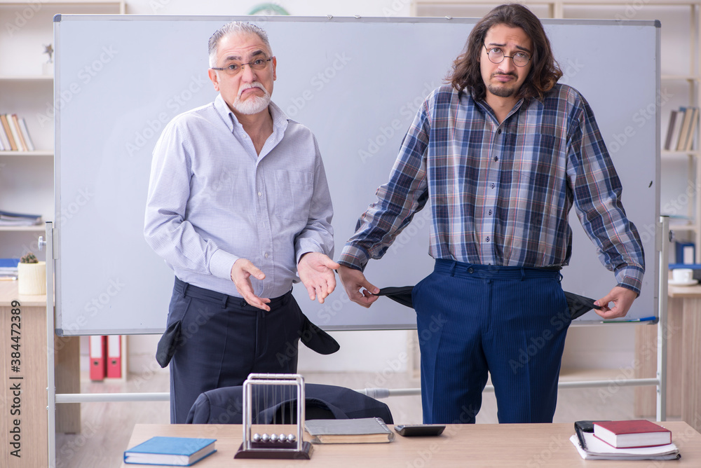 Two employees in bankruptcy concept Two employees in bankruptcy concept