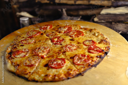 Wallpaper Mural delicious giant large two flavor pizza Torontodigital.ca