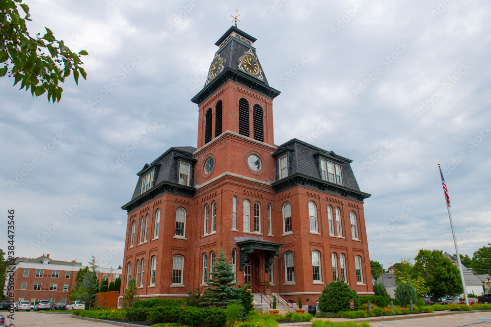 Ash Street School building, built in 1873, at 196 Ash Street in downtown Manchester, New Hampshire NH, USA. Ash Street School building, built in 1873, at 196 Ash Street in downtown Manchester, New Hampshire NH, USA.