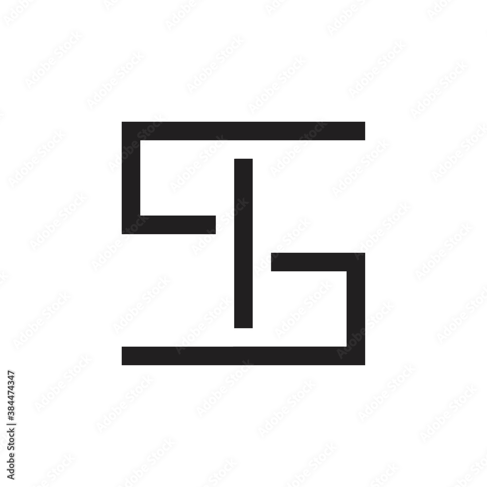 SI letter or qb letter logo design vector SI letter or qb letter logo design vector