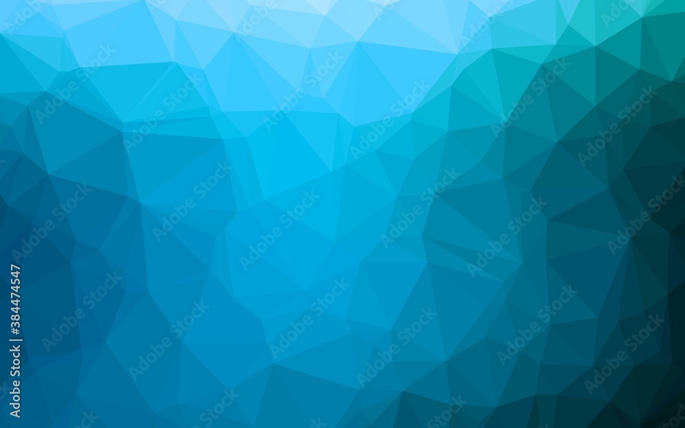 Light BLUE vector blurry triangle template. Light BLUE vector blurry triangle template.