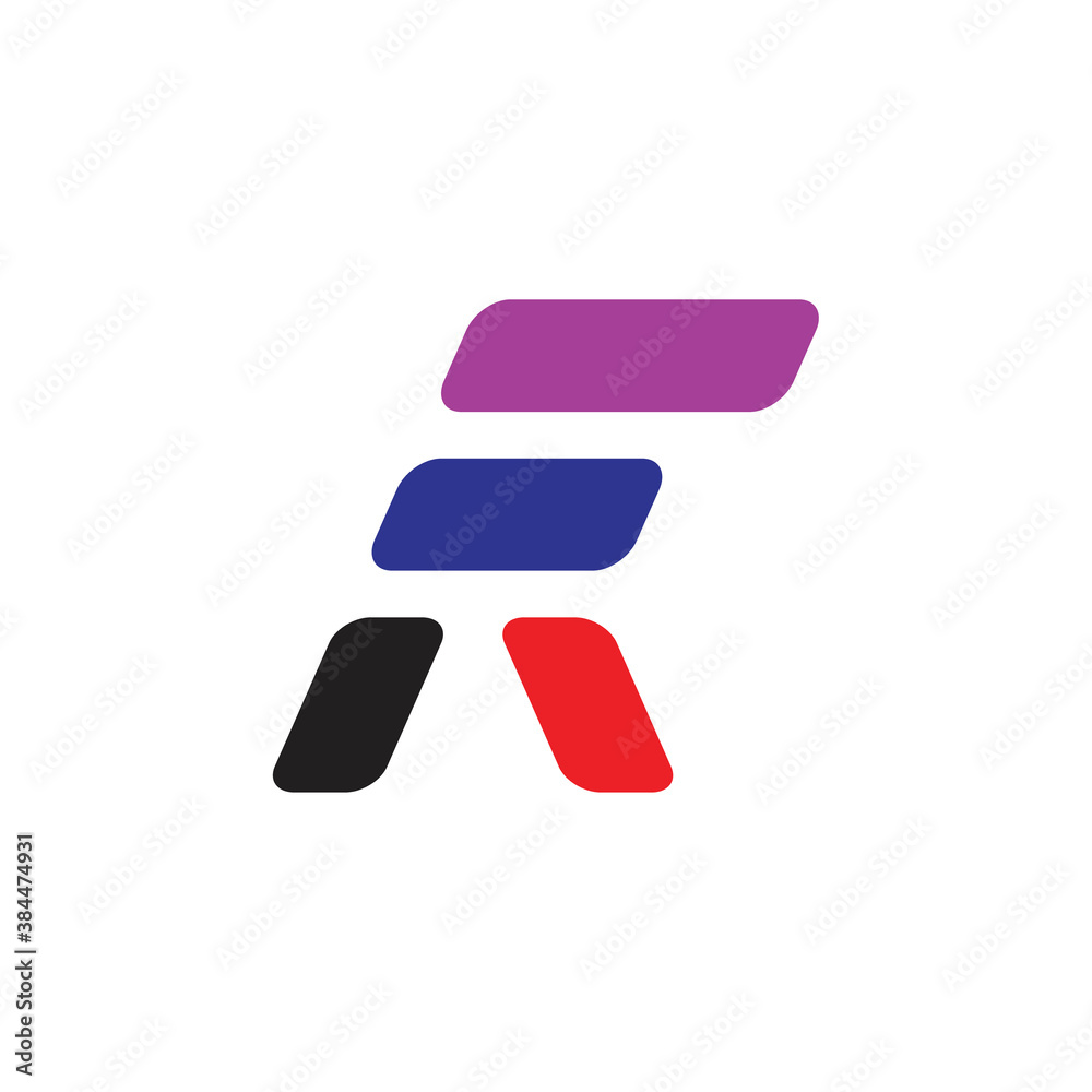 FR letter with wing logo design vector FR letter with wing logo design vector