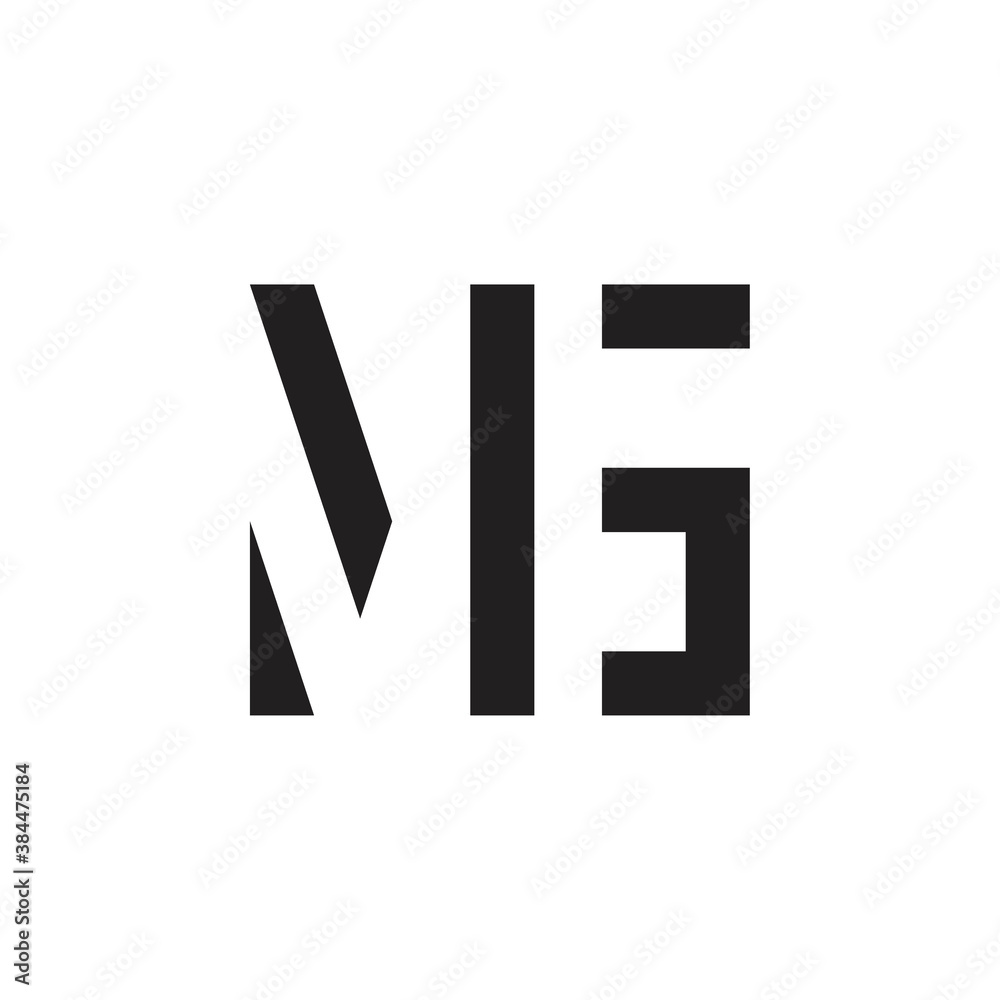 MG letter logo design vector MG letter logo design vector