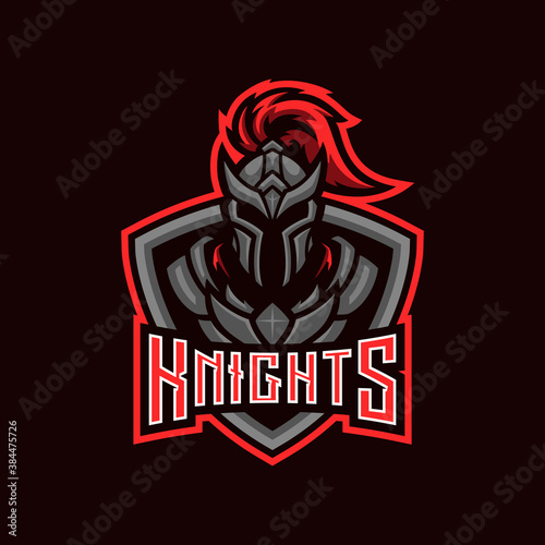 Black Knight Gaming Esport Mascot Logo