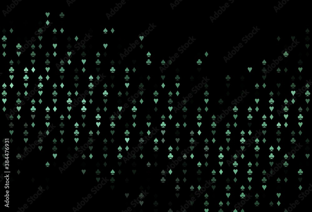Dark Black vector layout with elements of cards. Dark Black vector layout with elements of cards.