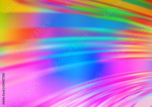 Light Multicolor, Rainbow vector abstract blurred background.