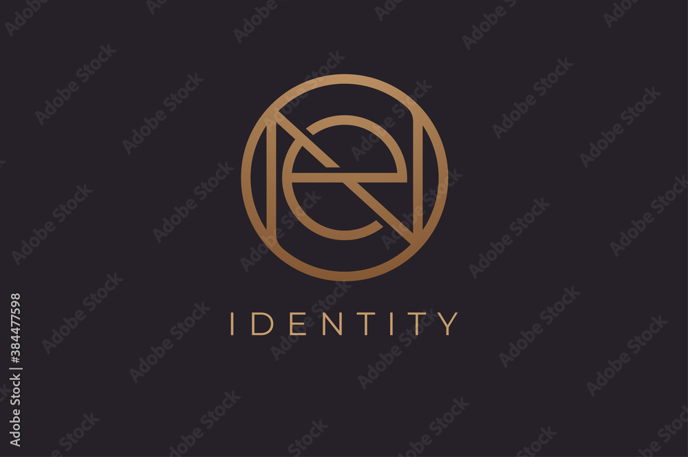 Abstract initial letter E and N logo,usable for branding and business logos, Flat Logo Design Template, vector illustration Abstract initial letter E and N logo,usable for branding and business logos, Flat Logo Design Template, vector illustration
