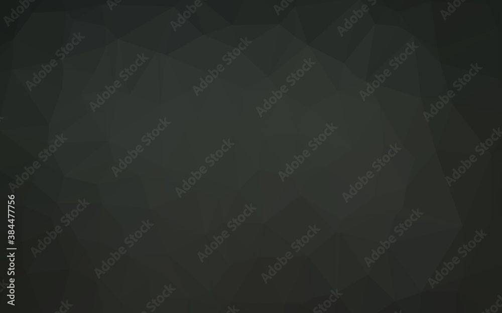 Dark Black vector triangle mosaic cover. Dark Black vector triangle mosaic cover.