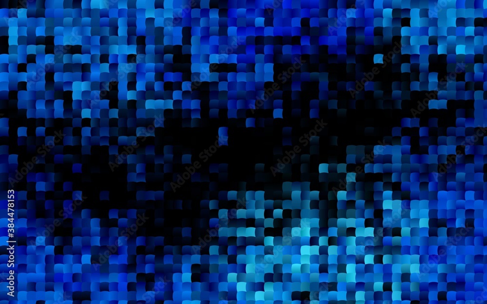 Fototapeta premium Dark BLUE vector texture in rectangular style.