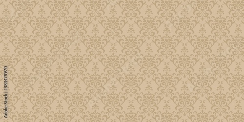 Slika na platnu Seamless damask wallpaper