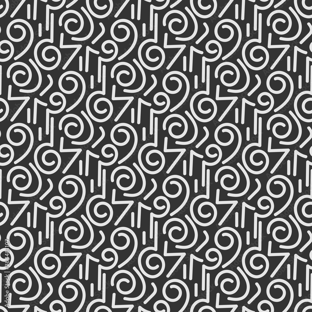 Abstract seamless pattern - black and white Abstract seamless pattern - black and white