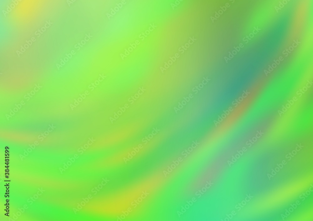 Obraz premium Light Blue, Green vector blurred shine abstract background.