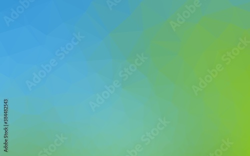 Light Blue, Green vector blurry triangle texture.