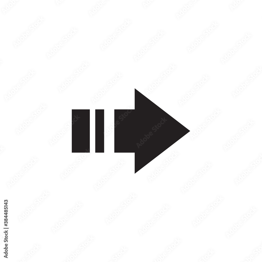 Arrow flat icon design vector