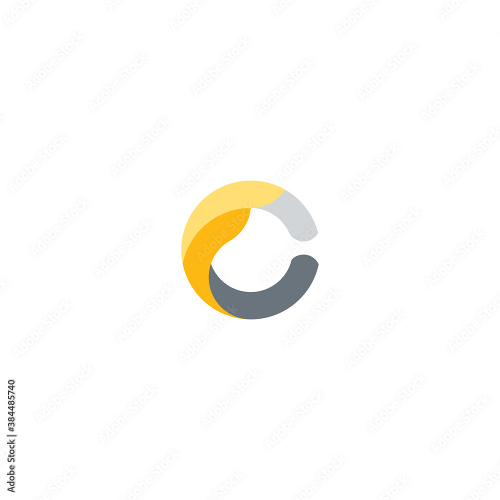 logo concept combination of letter f abstract and letter c logo concept combination of letter f abstract and letter c